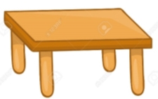 Wooden Table Isolated Illustration On White Background Клипарты, векторы, и  Набор Иллюстраций Без Оплаты Отчислений. Image 44786679.
